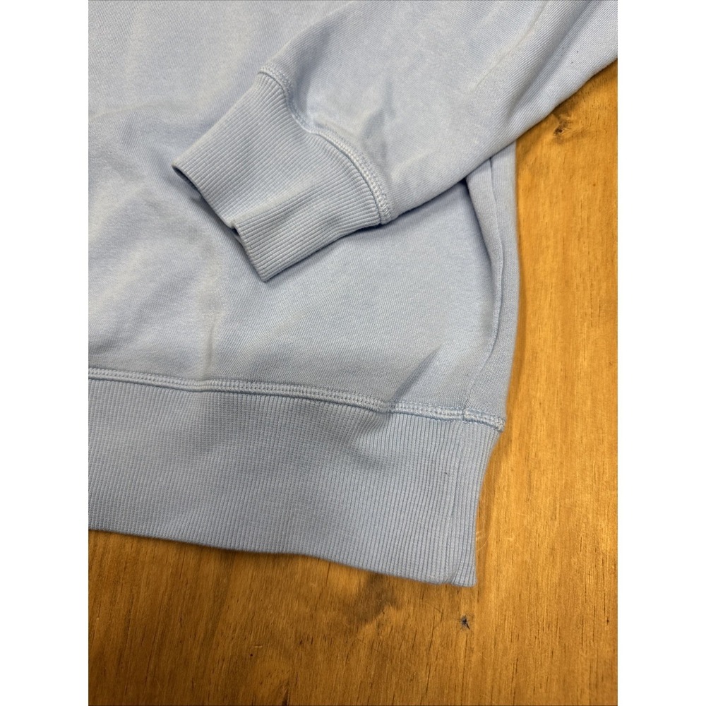 New Balance Crewneck Pullover Script Logo Sweatshirt Women's Large Blue - Picture 6 of 10